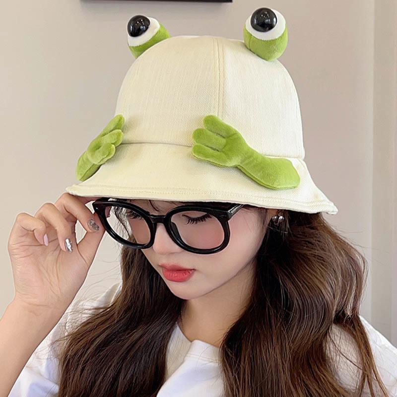 3D Eye Paw Frog Fisherman Hat  |   Hats & Scarfs Accessories Apricot