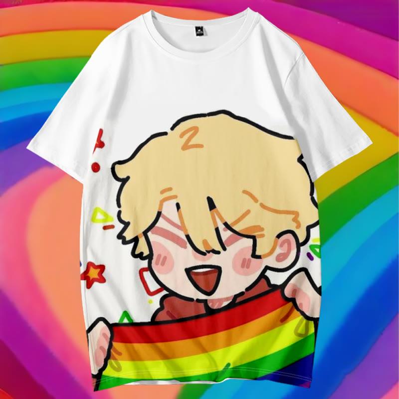 Anime Print Casual T-Shirt  |   T-Shirts Clothing T-Shirts