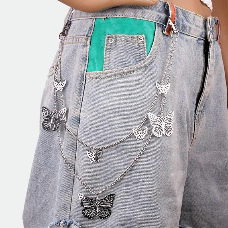 Butterfly Pendant Waist Chain Belt For Dress Jeans Trous  |   Jewelry Accessories Jewelry