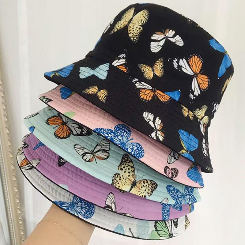 Butterfly Print Fisherman Hat  |   Hats & Scarfs Accessories Black