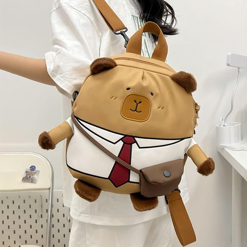 Capybara Embroidery Backpack  |   Backpack Backpack A