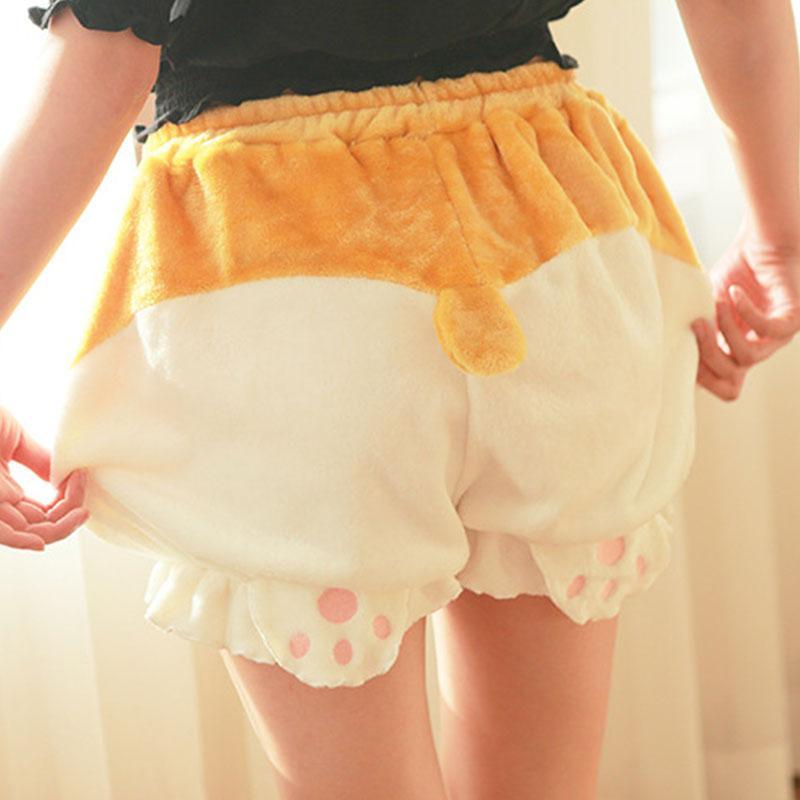 Cartoon Corgi Ass Tail Claw Panties Shorts  |   Shorts Clothing A