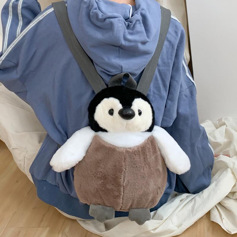 Cartoon Penguin Plush Backpack  |   Crossbody Bag Bags Crossbody Bag