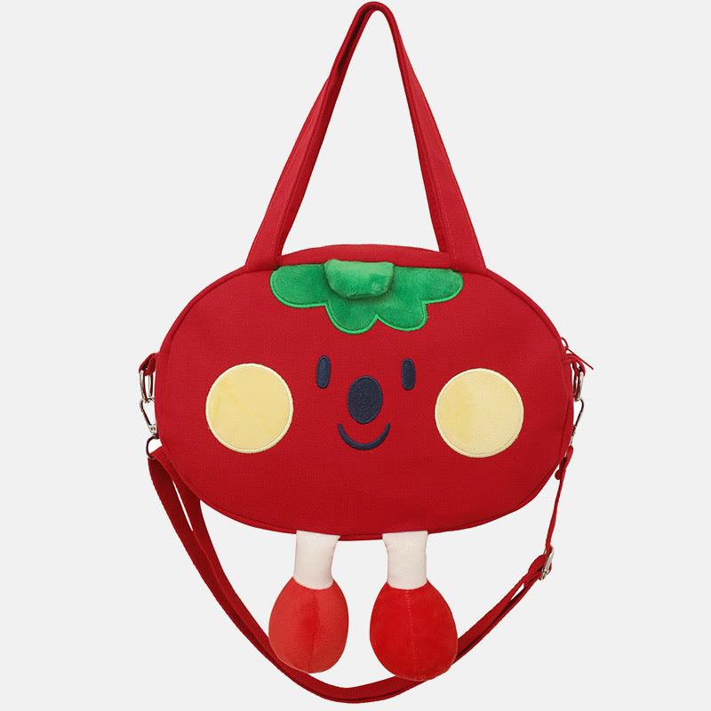 Cartoon Tomato Green Beans Crossbody Bag  |   Crossbody Bag Bags Crossbody Bag