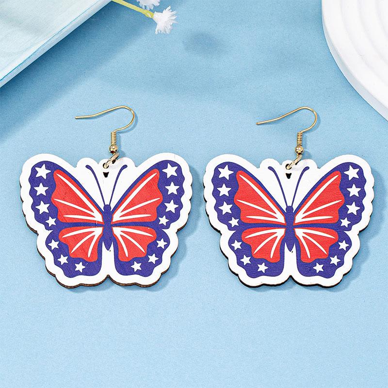 Chic Butterfly Decoration Wooden Earrings  |   Jewelry Accessories Jewelry