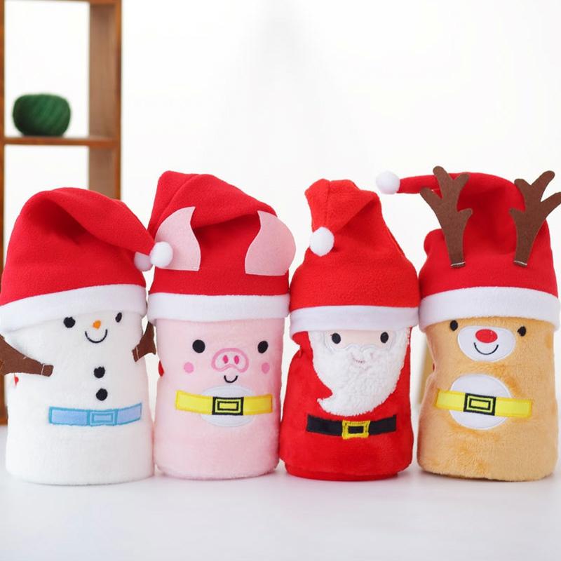 Chic Cartoon Christmas Hat Wearable Blanket  |   Plushies & Bedding Accessories A