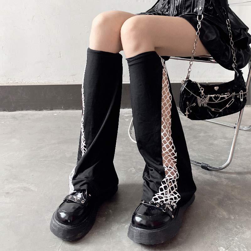 Chic Lace Net Leg Warmers Socks  |   Socks Accessories Black (Lace)