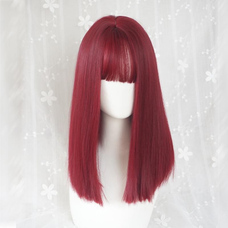 Chic Long Straight Wig With Air Bangs  |   Wigs Accessories Wigs