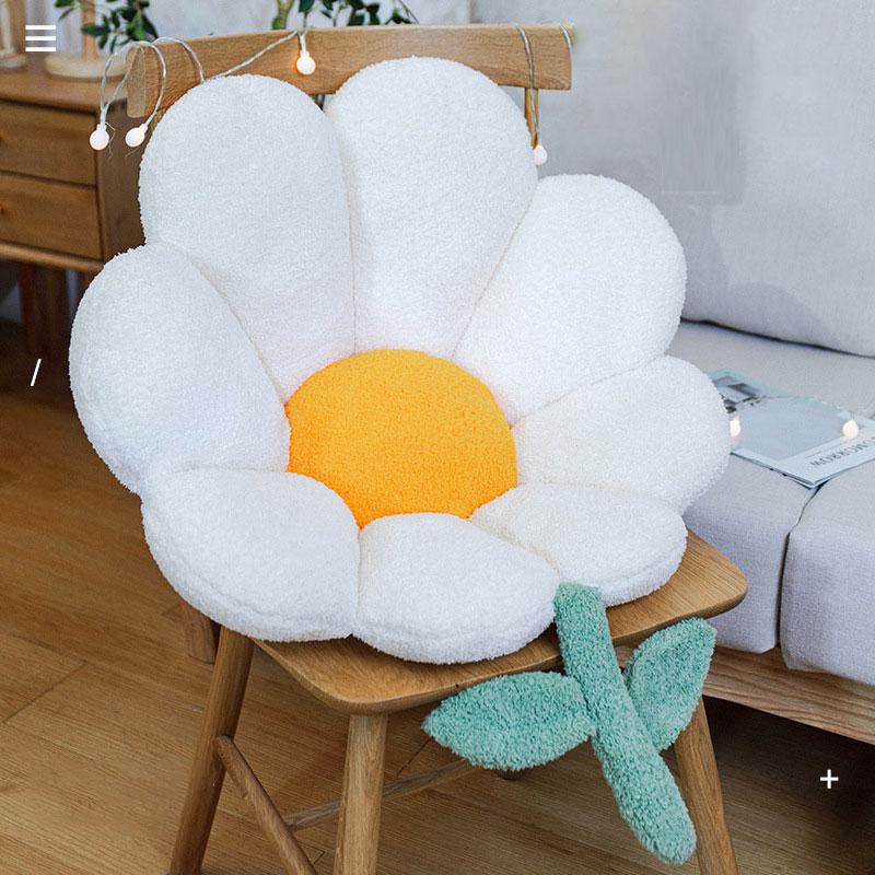 Colorful Flower Plush Seat Back Cushion  |   Plushies & Bedding Accessories Green