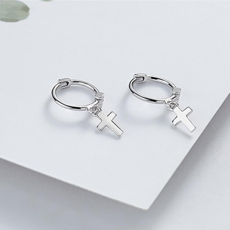 Cross 925 Sterling Silver Stud Earrings  |   Jewelry Accessories Jewelry