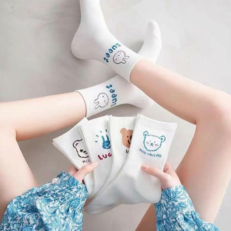 Cute Cartoon Animal Socks  |   Socks Accessories Random Style