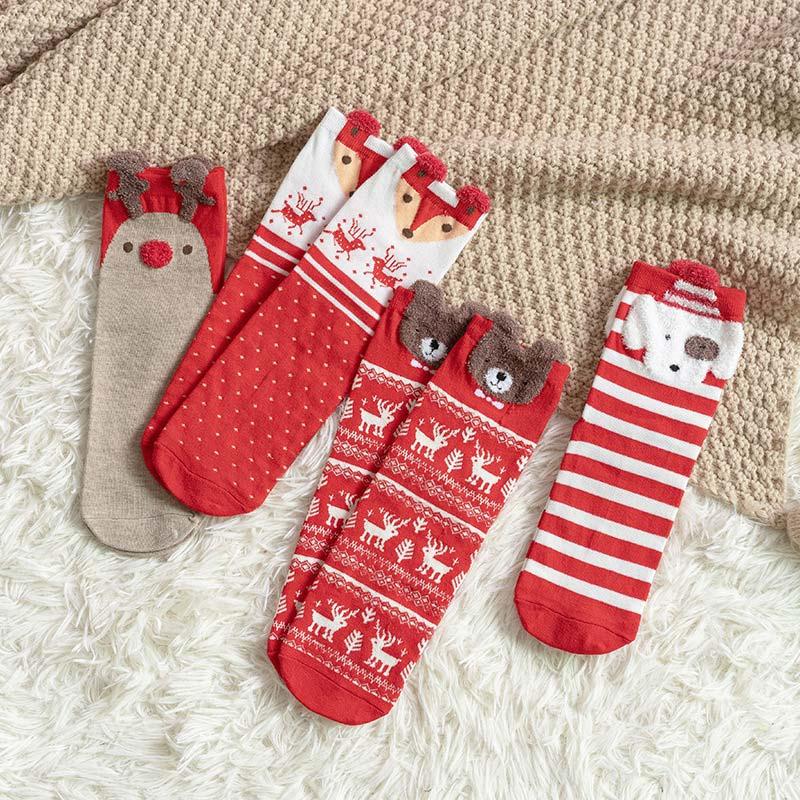 Cute Cartoon Christmas Socks  |   Socks Accessories A