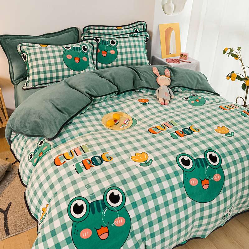 Cute Cartoon Cotton Bedding Set Four Pieces  |   Plushies & Bedding Accessories A