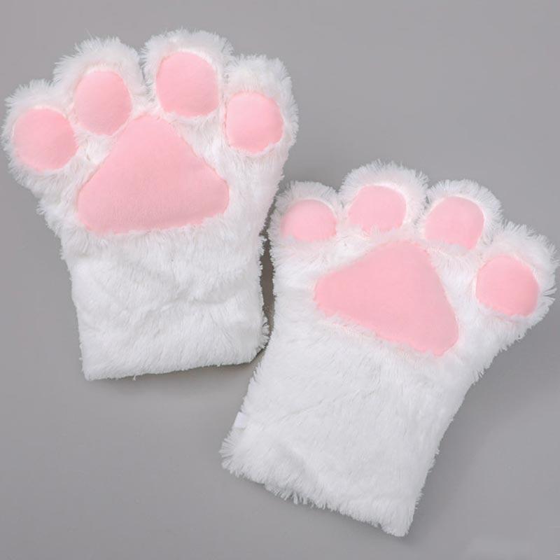 Cute Cartoon Kitty Paw Gloves  |   Hats & Scarfs Accessories Black