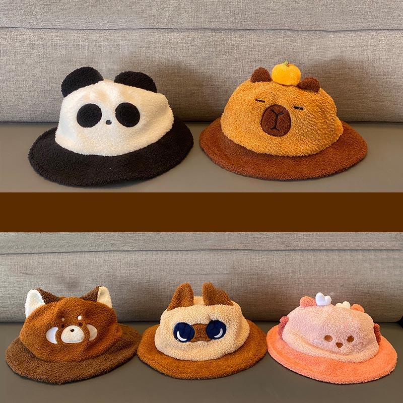 Cute Cartoon Plush Fishman Hat  |   Hats & Scarfs Accessories Capybara