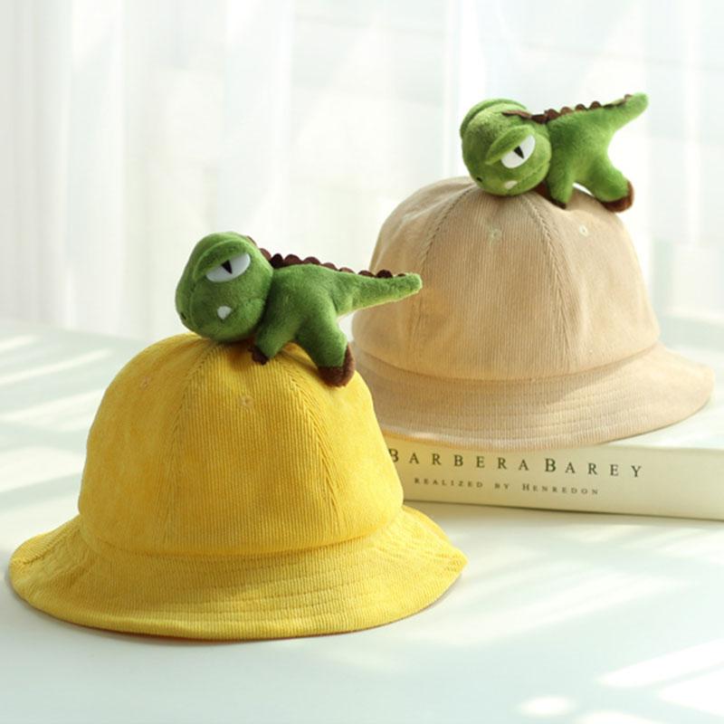 Cute Dinosaur Fisherman Hat  |   Hats & Scarfs Accessories Apricot