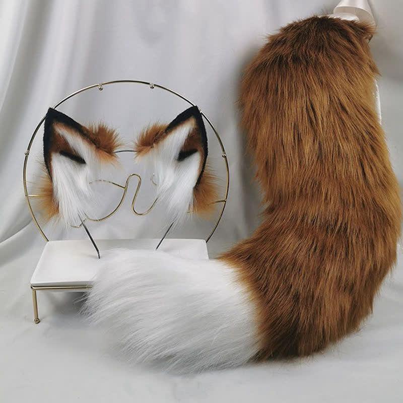 Cute Fox Ears Tail Headband Cosplay Costume Accessory  |   Cosplay Kit Accessories Cosplay Kit