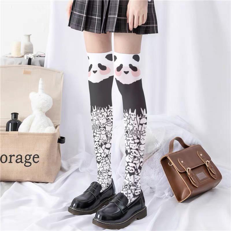 Cute Panda Pattern Print Lolita Stockings  |   Socks Accessories Panda