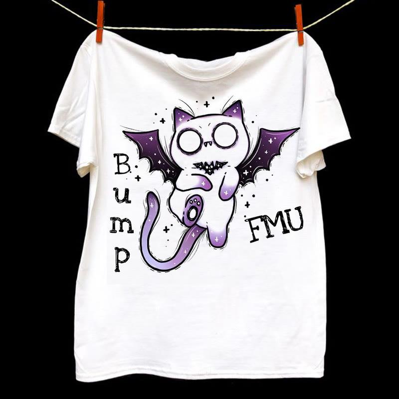 Devil Letter Print Loose Short Sleeve T-Shirt  |   T-Shirts Clothing T-Shirts