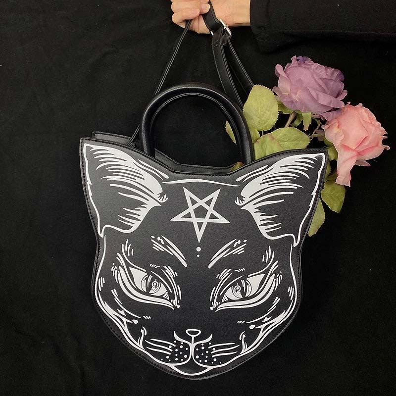 Fashion Punk Cat Print Crossbody Bag  |   Crossbody Bag Backpack Backpack