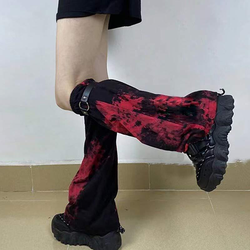 Fashion Tie-Dye Leg Warmers Socks  |   Socks Accessories Red