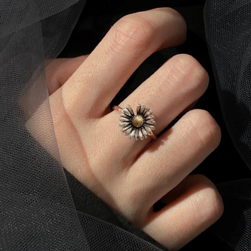 Flower Decor 925 Sterling Silver Ring  |   Jewelry Accessories Jewelry