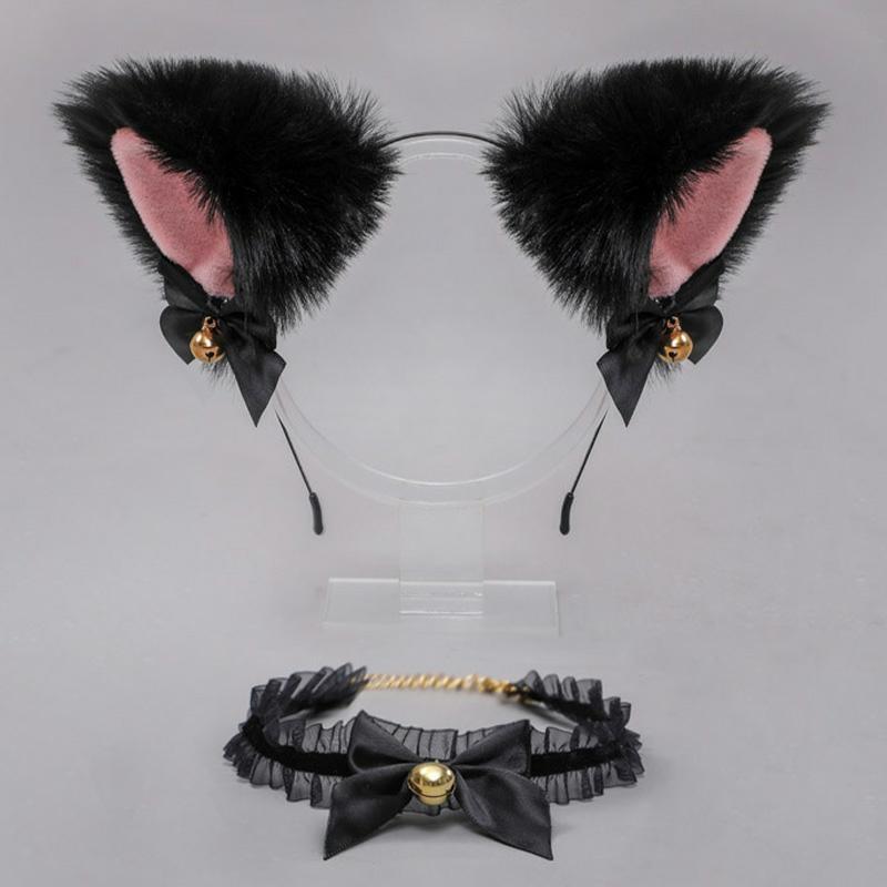 Fox Ears Headband Choker Cosplay Costume Accessory  |   Jewelry Accessories A