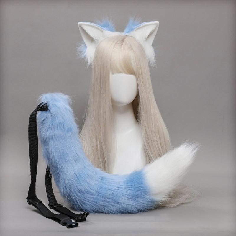 Fox Ears Tail Headband Cosplay Costume Accessory  |   Cosplay Kit Accessories Black