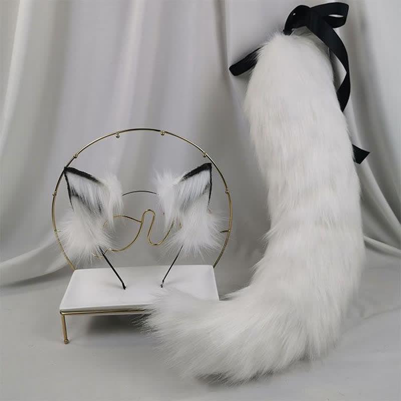 Furry Fox Ears Tail Headband Cosplay Costume Accessory  |   Cosplay Kit Accessories Cosplay Kit