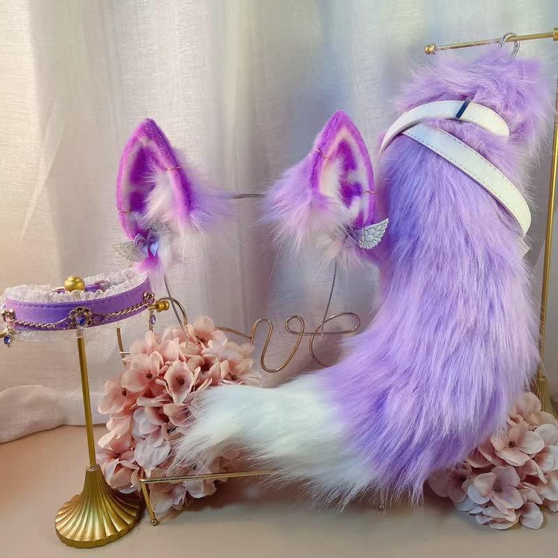 Furry Fox Ears Tail Paw Headband Cosplay Costume Accessory  |   Cosplay Kit Accessories Choker