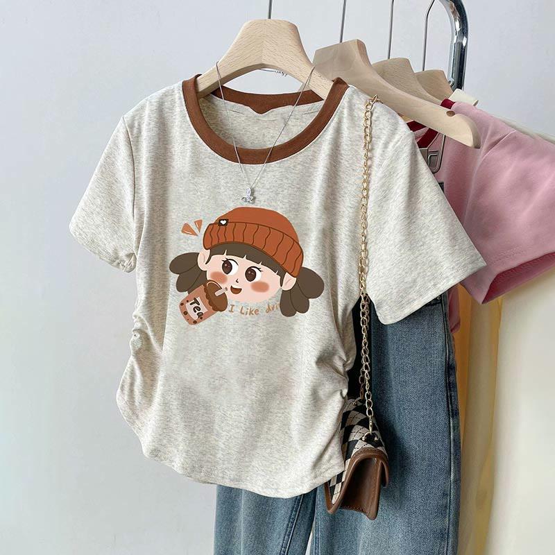 Girls Panda Print Casual T-Shirt  |   T-Shirts Clothing A