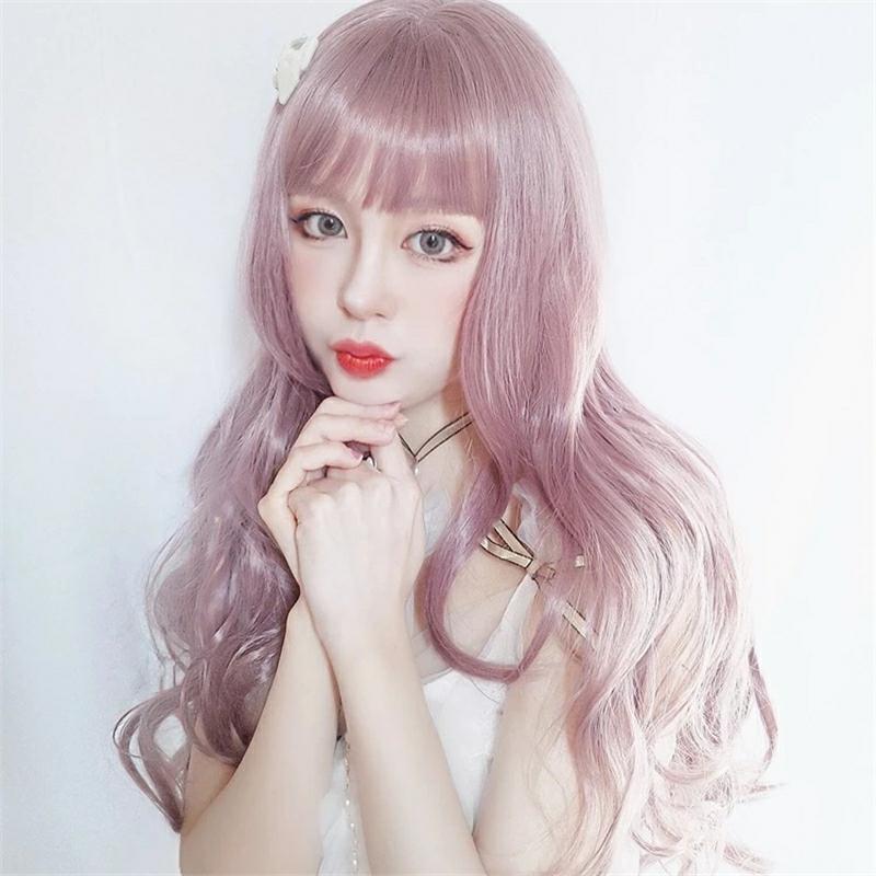 Harajuku Long Wavy Wig  |   Wigs Accessories Granny Grey