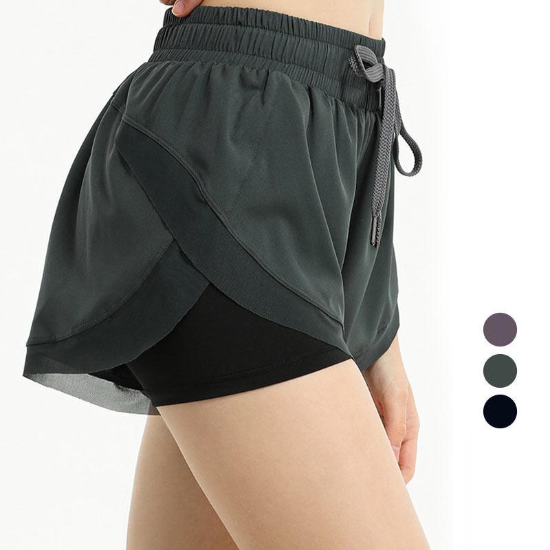 High Waist Lace Up Loose Sports Shorts  |   Shorts Clothing Black