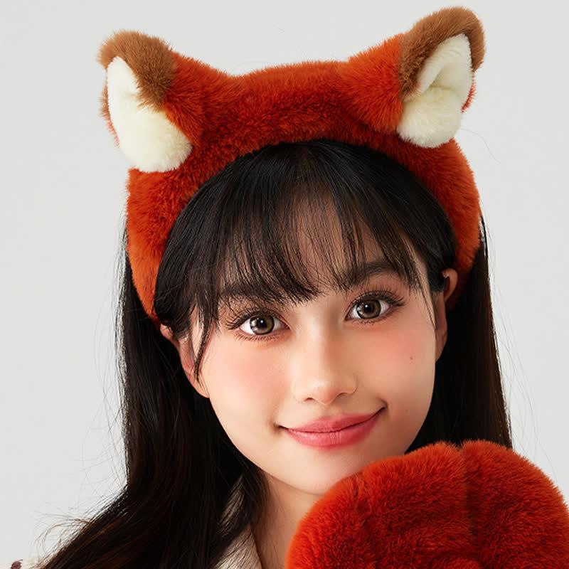 Kawaii Cartoon Fox Fluffy Headband  |   Hats & Scarfs Accessories Hats & Scarfs