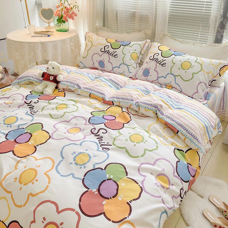 Kawaii Cotton Bedding Set Four Pieces  |   Plushies & Bedding Accessories A