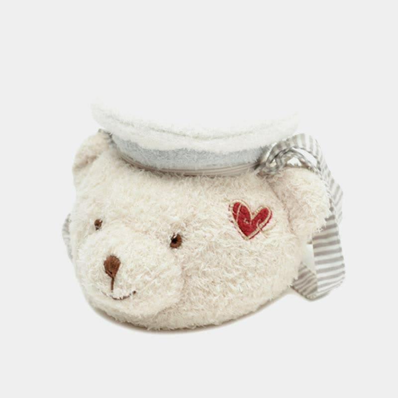 Kawaii Crossbody Bag Plush Cartoon Bear Love Heart  |   Crossbody Bag Bags Beige