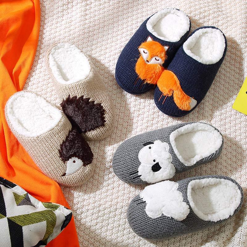 Kawaii Fox Casual Plush Slippers  |   Slippers Shoes Fox