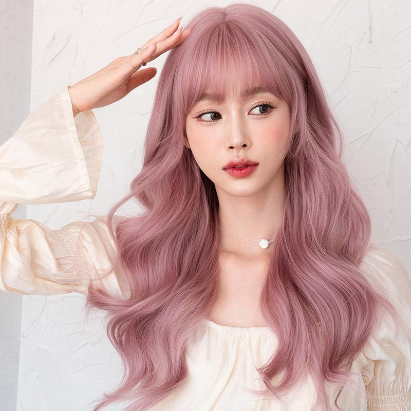 Lolita Natural Long Big Wavy Wig  |   Wigs Accessories Pink