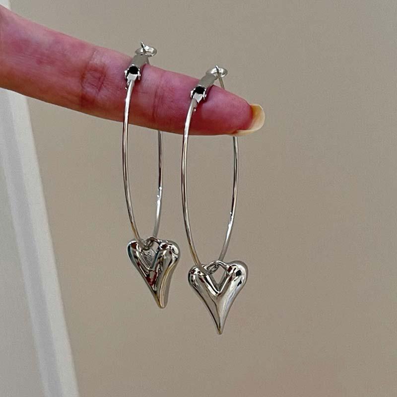 Love Heart Drop Earrings  |   Jewelry Accessories Jewelry