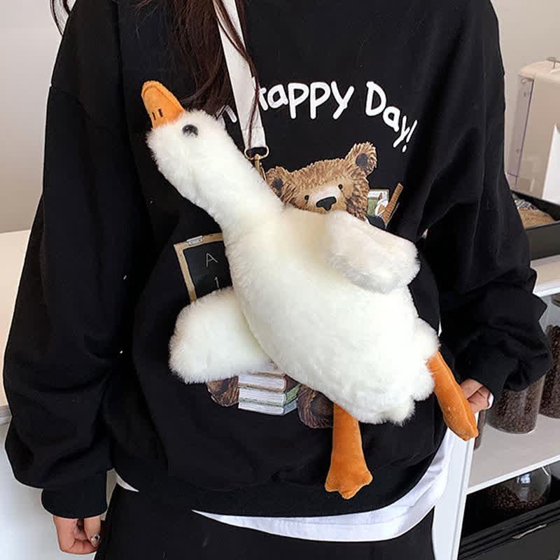 Lovely Cartoon Goose Plush Crossbody Bag  |   Crossbody Bag Bags Crossbody Bag