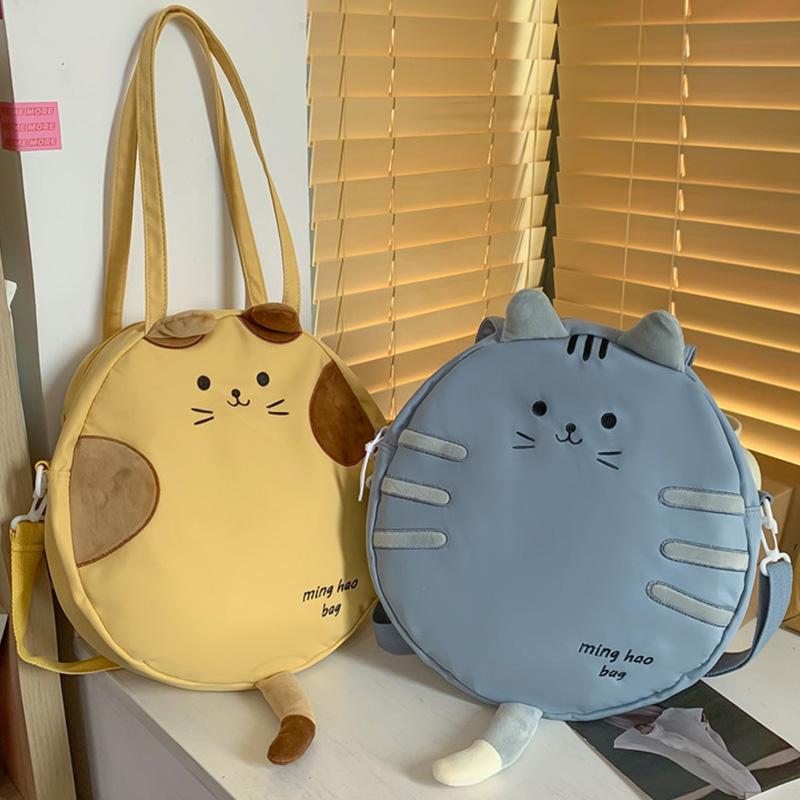 Lovely Cat Print Chic Tail Crossbody Bag  |   Crossbody Bag Bags Blue