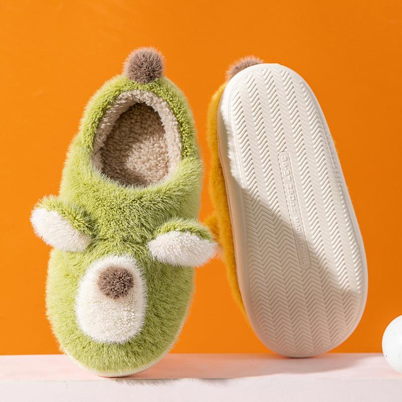 Lovely Dog Ears Plush Slippers  |   Slippers Shoes Brown