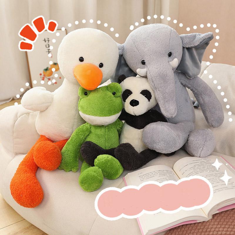 Lovely Long Leg Cartoon Panda Frog Plush Toy  |   Plushies & Bedding Accessories A