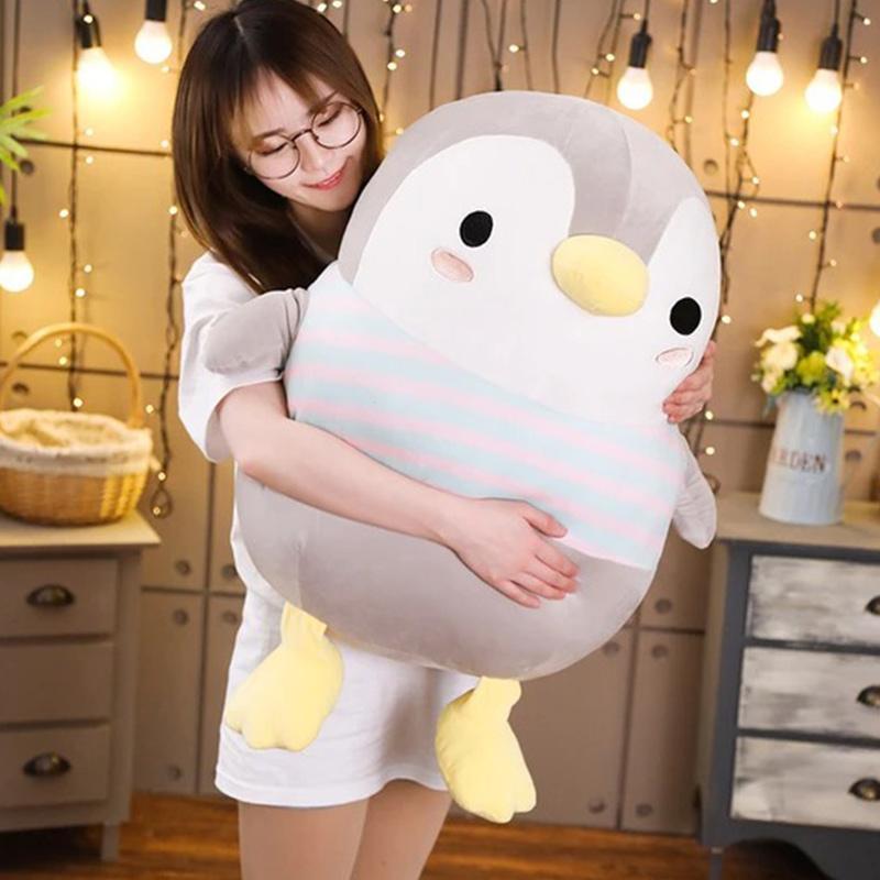 Penguin Flipper Pillow Plush Toy  |   Plushies & Bedding Accessories Gray