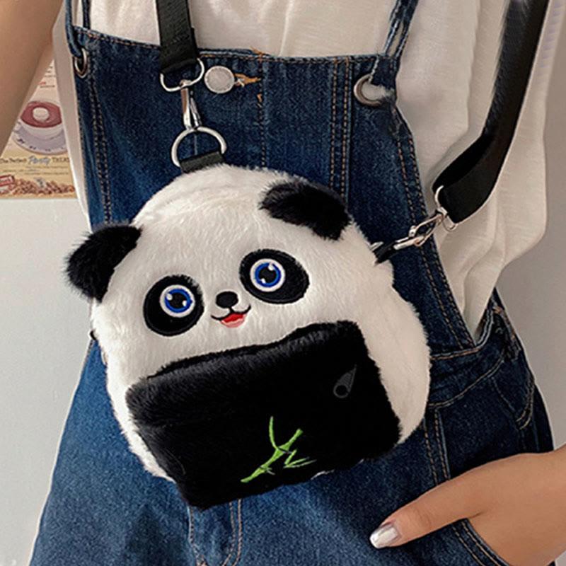 Plush Panda Bamboo Embroidery Backpack  |   Backpack Backpack Backpack