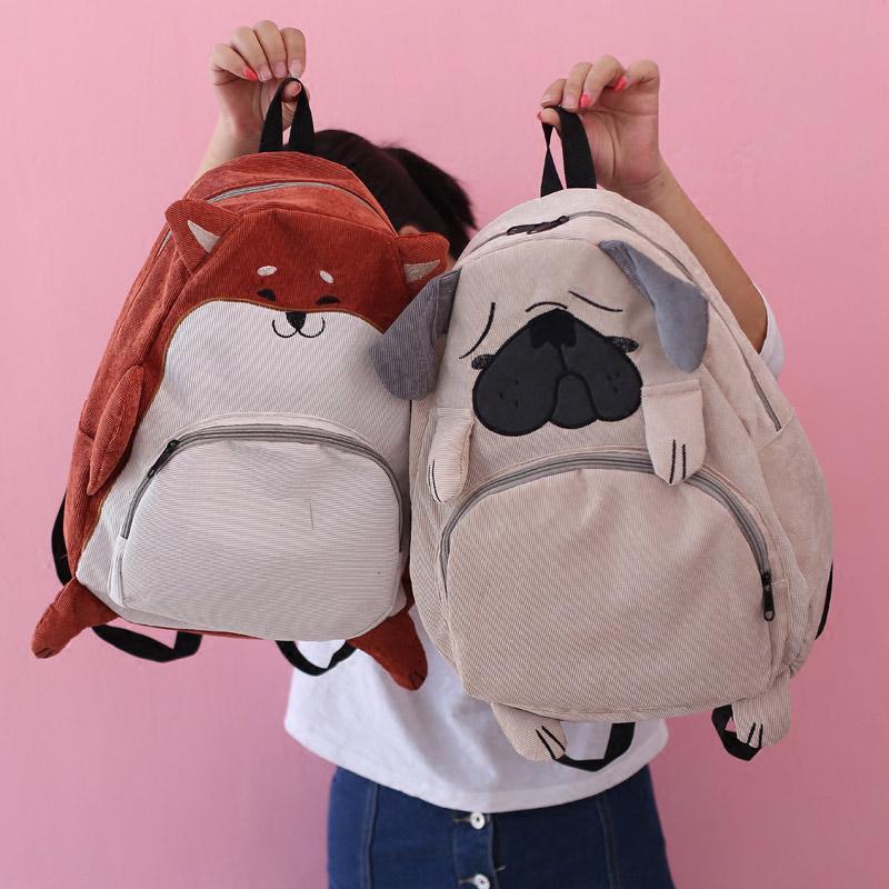 Pug Fox Animal Print Backpack  |   Backpack Backpack Backpack