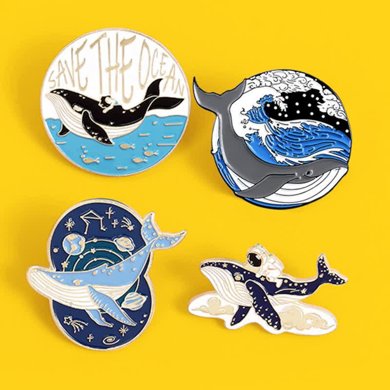 Save The Ocean Cartoon Enamel Brooch Accessories  |   Jewelry Accessories A