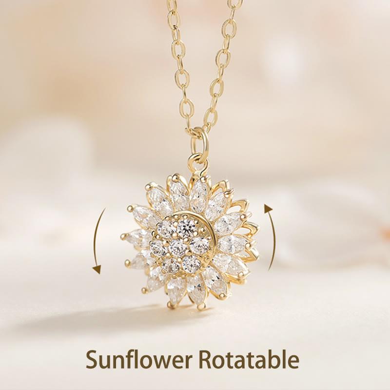 Sunflower Pendant 925 Sterling Silver Necklace  |   Jewelry Accessories Jewelry