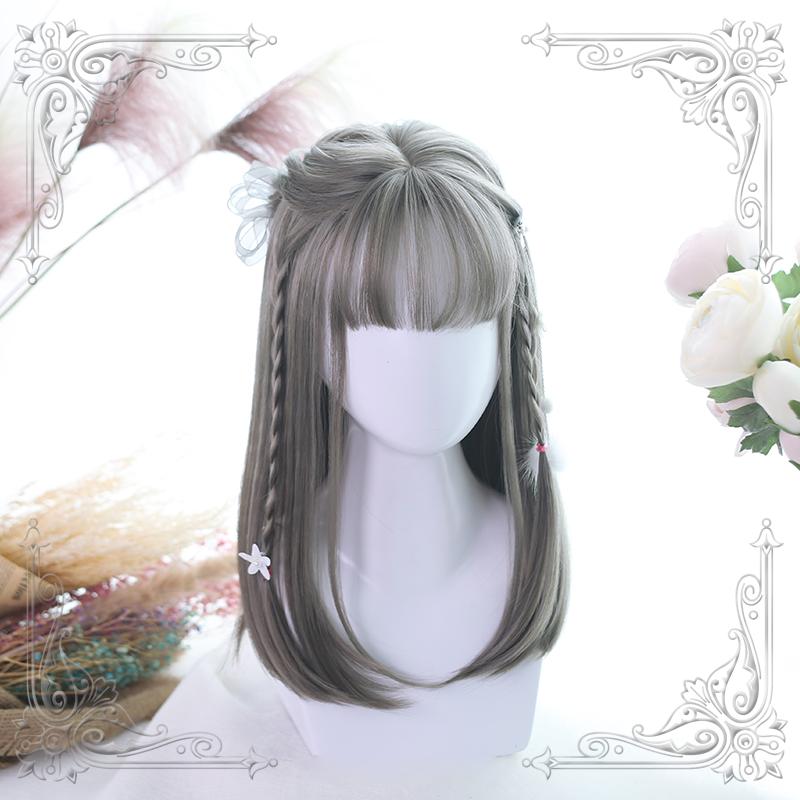 Sweet Long Hair Hime Cut Wig  |   Wigs Accessories Black A