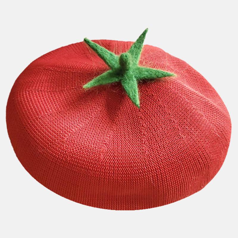 Tomato Beret Hat  |   Hats & Scarfs Accessories Hats & Scarfs